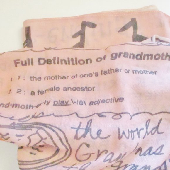 NWT! Demdaco Poetic Threads by Lori Siebert Grandma Rectangle Scarf, Peach Ombre - Picture 13 of 13